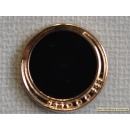 Кнопка декоративная №20 черная золото