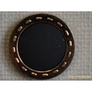 Кнопка декоративная №11 черная золото