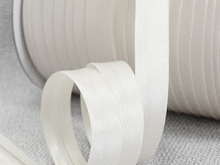 Бейка атласная 15мм (120ярд) белая Бейка атласная 15мм (120ярд) белая