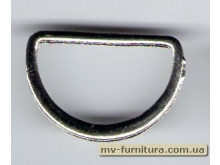 Полукольцо плоское 2,5см (200шт) никель Полукольцо плоское 2,5см (200шт) никель