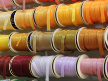 Бейка атласная 15мм (120ярд) цветная Бейка атласная 15мм (120ярд) цветная