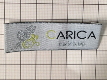 Этикетка тканная жакардовая 2см Carica (1000шт) под заказ Этикетка тканная жакардовая 2см Carica (1000шт) под заказ