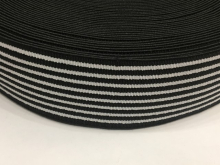 Резинка 60мм ТЖ черно-белая (25м) (тельняшка) Резинка 60мм ТЖ черно-белая (25м) (тельняшка)