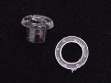 Блочка (люверс) 5мм №3 (1000шт) прозрачная Блочка (люверс) 5мм №3 (1000шт) прозрачная