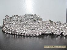 Бусы средние серебро (1кг) Бусы средние серебро (1кг)