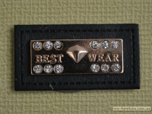 Шеврон №18 2х4см пирамида черный Шеврон №18 2х4см пирамида черный