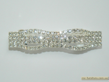 Заколка автомат камень 9см серебро Заколка автомат камень 9см серебро