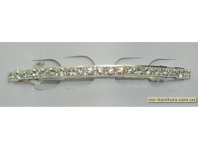 Заколка автомат камень 1ряд дуга 8см серебро Заколка автомат камень 1ряд дуга 8см серебро