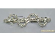 Заколка автомат камень змейка 7см серебро Заколка автомат камень змейка 7см серебро