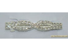 Заколка автомат камень переплет 7см серебро Заколка автомат камень переплет 7см серебро