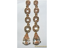 Гвоздик декор золото камень белый 6см Гвоздик декор золото камень белый 6см