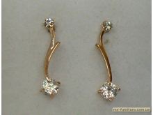 Гвоздик декор золото камень белый ветка 3см. Гвоздик декор золото камень белый ветка 3см.