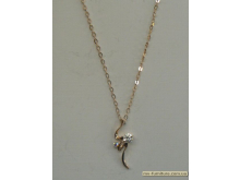 Кулон цепочка золото камень белый 2камня/волна (22см) Кулон цепочка золото камень белый 2камня/волна (22см)