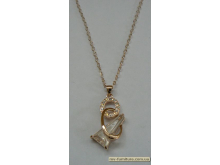 Кулон цепочка золото камень белый 2круга/треугольник (22см) Кулон цепочка золото камень белый 2круга/треугольник (22см)