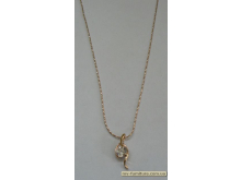 Кулон цепочка золото камень белый 2дуги/змейка/камень (22см) Кулон цепочка золото камень белый 2дуги/змейка/камень (22см)