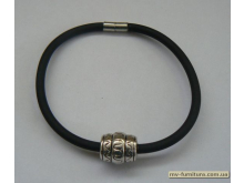 Браслет шнурС+магнит №128 металл никель Браслет шнурС+магнит №128 металл никель