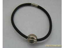 Браслет шнурС+магнит №129 металл никель Браслет шнурС+магнит №129 металл никель