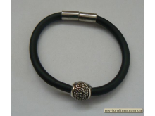 Браслет шнурС+магнит №132 металл никель Браслет шнурС+магнит №132 металл никель