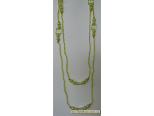 Бусы бисер №24 стекло+жемчуг зеленый 2 in 1 (без застежки) (80см) Бусы бисер №24 стекло+жемчуг зеленый 2 in 1 (без застежки) (80см)