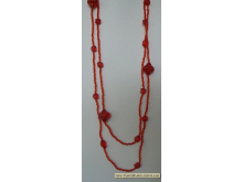 Бусы бисер №29 стекло красный 2 in 1 (без застежки) (80см) Бусы бисер №29 стекло красный 2 in 1 (без застежки) (80см)