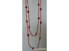 Бусы бисер №30 стекло красный 2 in 1 (без застежки) (80см) Бусы бисер №30 стекло красный 2 in 1 (без застежки) (80см)