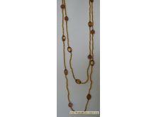 Бусы бисер №30 стекло коричневый 2 in 1 (без застежки) (80см) Бусы бисер №30 стекло коричневый 2 in 1 (без застежки) (80см)