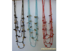 Колье бисер №46 ЭКС жемчуг+стекло цветной ракушка Колье бисер №46 ЭКС жемчуг+стекло цветной ракушка