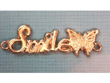 Украшения клеевые металл Smile (100шт) Украшения клеевые металл Smile (100шт)