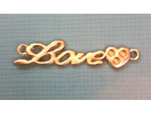 Украшения клеевые металл Love big (100шт) Украшения клеевые металл Love big (100шт)