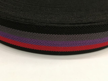 Резинка РЖ 35мм фиолетовый-красный-серый (25м) Резинка РЖ 35мм фиолетовый-красный-серый (25м)