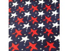 Ткань махра звезды красные 220см Ткань махра звезды красные 220см