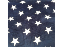 Ткань махра звезды белые 220см Ткань махра звезды белые 220см