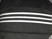 Резинка манжетная флаг черная 3 белых полосы 13см (7,5см) Резинка манжетная флаг черная 3 белых полосы 13см (7,5см)