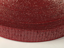 Резинка 20мм (25м) красный люрекс Резинка 20мм (25м) красный люрекс