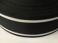 Тесьма ТЖ флаг 50мм (50м) 2белых-черная Тесьма ТЖ флаг 50мм (50м) 2белых-черная