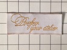 Этикетка тканная жакардовая 2см Prefer (1000шт) под заказ Этикетка тканная жакардовая 2см Prefer (1000шт) под заказ