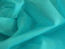 Ткань фатин средней жесткости (1метр) бирюза голубая Ткань фатин средней жесткости (1метр) бирюза голубая