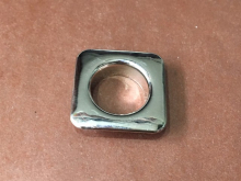 Блочка (люверс) нержавейка квадрат 10мм №24 (1000шт) никель Блочка (люверс) нержавейка квадрат 10мм №24 (1000шт) никель