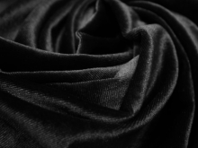 Ткань белюр бархат стрейч черный (1метр) Ткань белюр бархат стрейч черный (1метр)