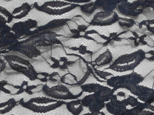 Ткань гипюр стрейчевый темно-синий (1метр) Ткань гипюр стрейчевый темно-синий (1метр)