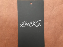 Этикетка картонная LoockKo 4,5х8см под заказ Этикетка картонная LoockKo 4,5х8см под заказ