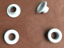 Блочка (люверс) 5мм №3 (5000шт) металл крашеный белый Блочка (люверс) 5мм №3 (5000шт) металл крашеный белый