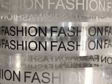 Этикетка термотрансферная Fashion 40x8mm серебро Этикетка термотрансферная Fashion 40x8mm серебро