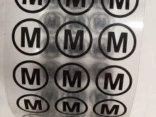 Размер термотрансферный 15мм (12шт) M черный Размер термотрансферный 15мм (12шт) M черный