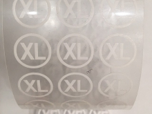 Размер термотрансферный 15мм (12шт) XL белый Размер термотрансферный 15мм (12шт) XL белый