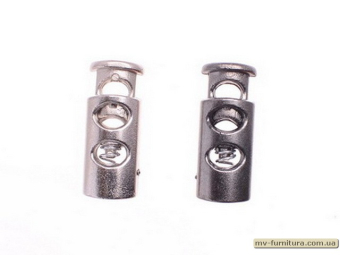 Фиксатор под металл на 2 дырки (500шт) никель Фиксатор под металл на 2 дырки (500шт) никель