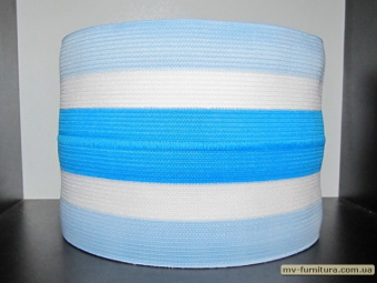 Резинка манжетная флаг бирюз-голуб 13см (7,5см) Резинка манжетная флаг бирюз-голуб 13см (7,5см)