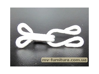 Крючек трикотажный обтянутый (1000шт) белый Крючек трикотажный обтянутый (1000шт) белый