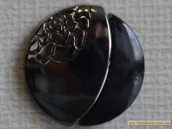 Кнопка декоративная №22 черная блек (1000шт) Кнопка декоративная №22 черная блек (1000шт)