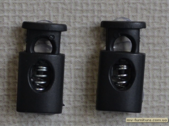 Фиксатор пластик сопилка на 1 дырку (1000шт) черный Фиксатор пластик сопилка на 1 дырку (1000шт) черный